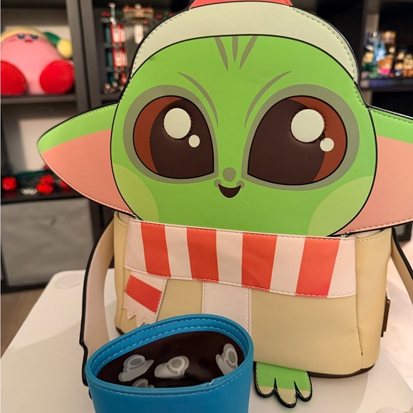Loungefly Star Wars The Mandalorian The Child with Mug Holiday Mini Backpack - Picture 9 of 10